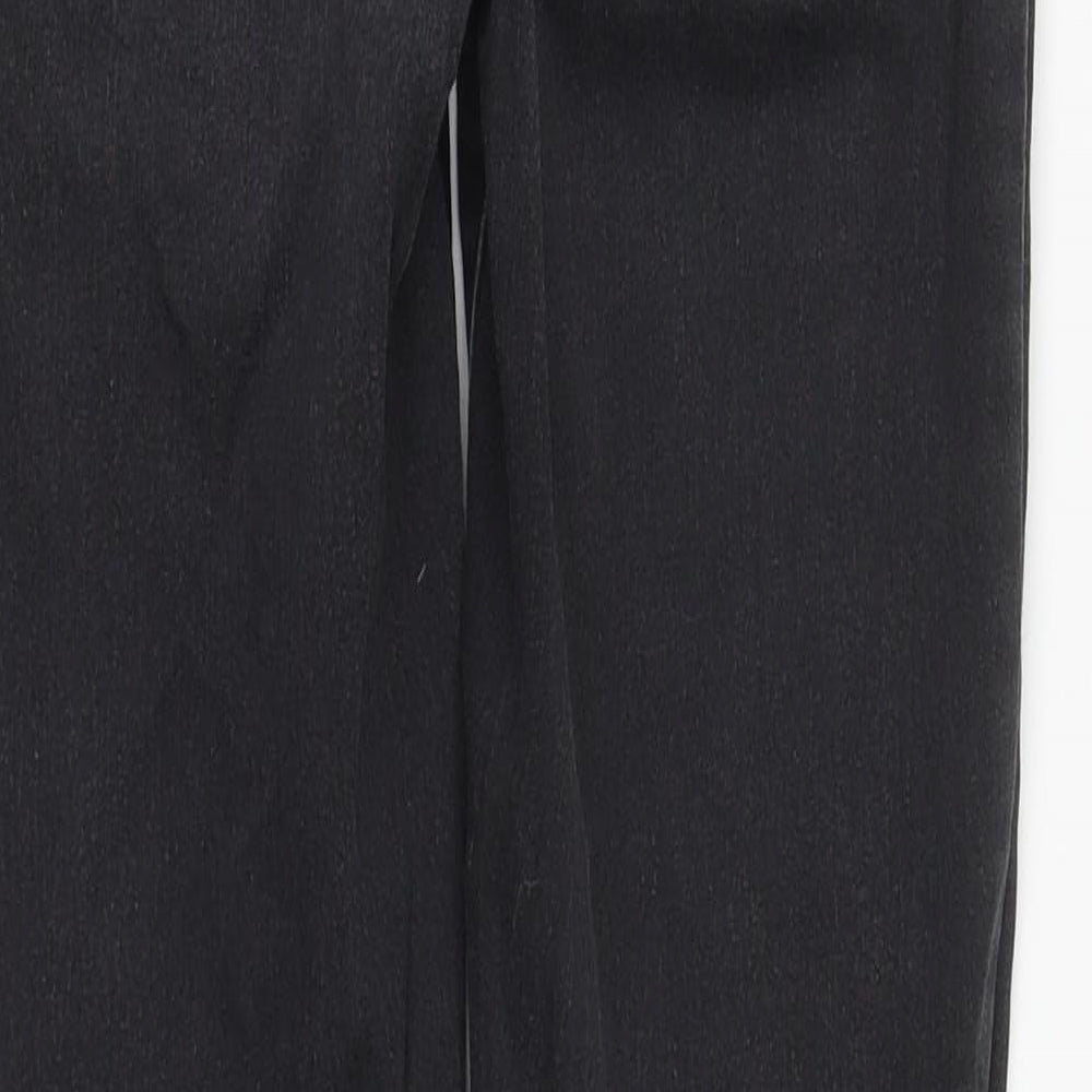 Denim & Co. Womens Black  Cotton Straight Jeans Size 4 L28 in Regular Zip