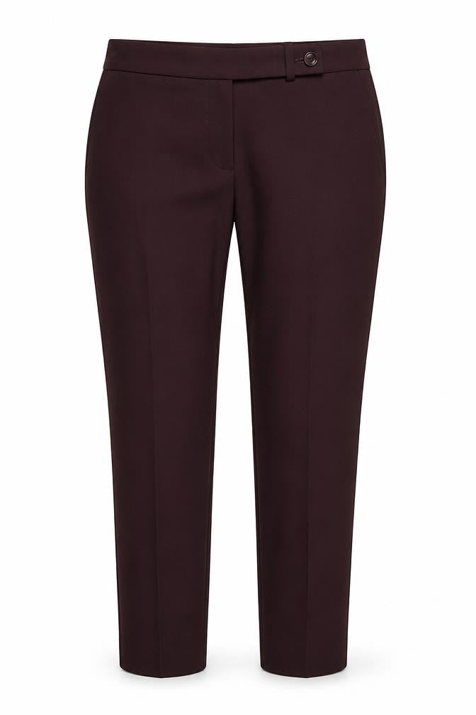 PURE Collection Womens Purple  Polyester Trousers  Size 12 L26 in Regular Zip
