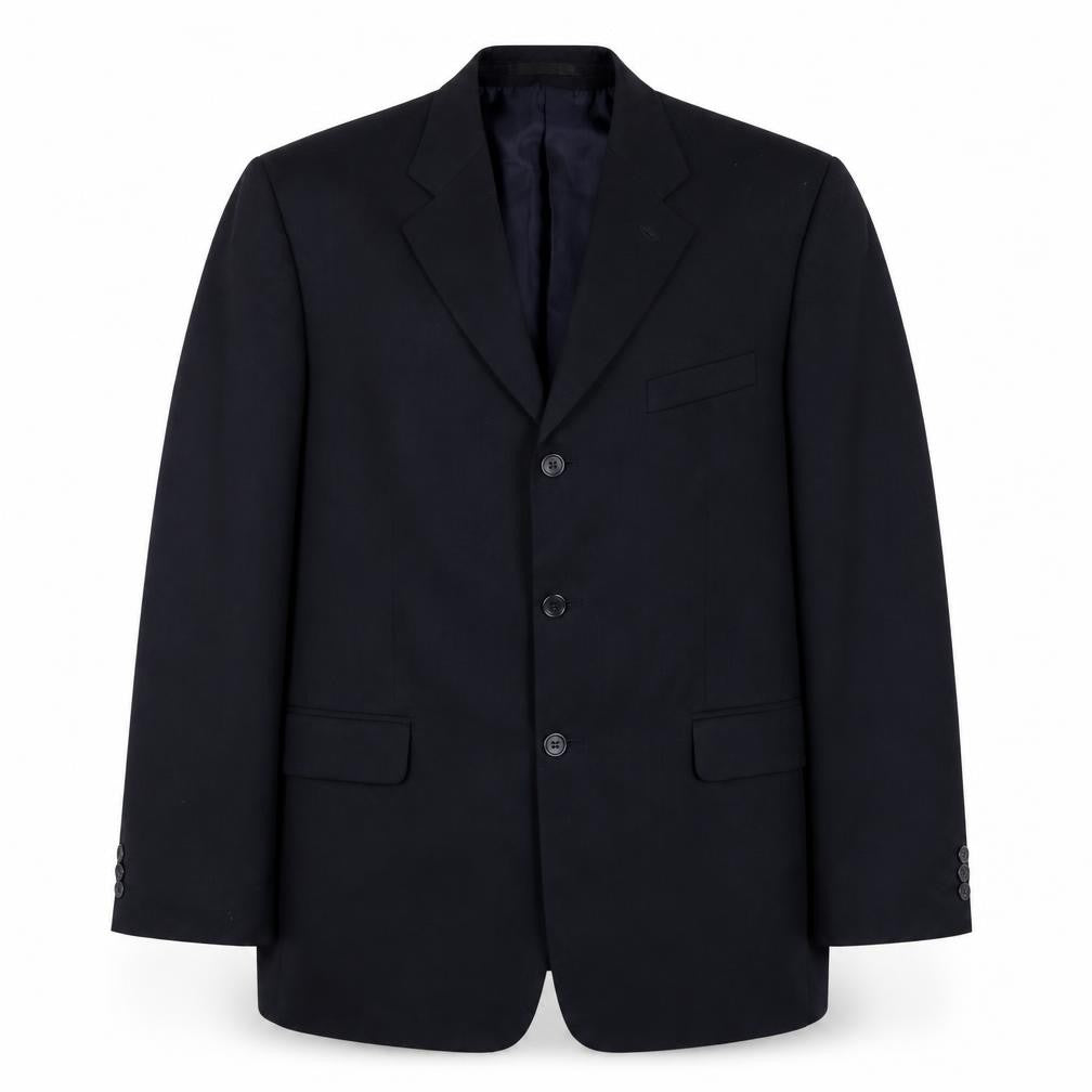 Savatini Mens Blue  Polyester Jacket Suit Jacket Size 44