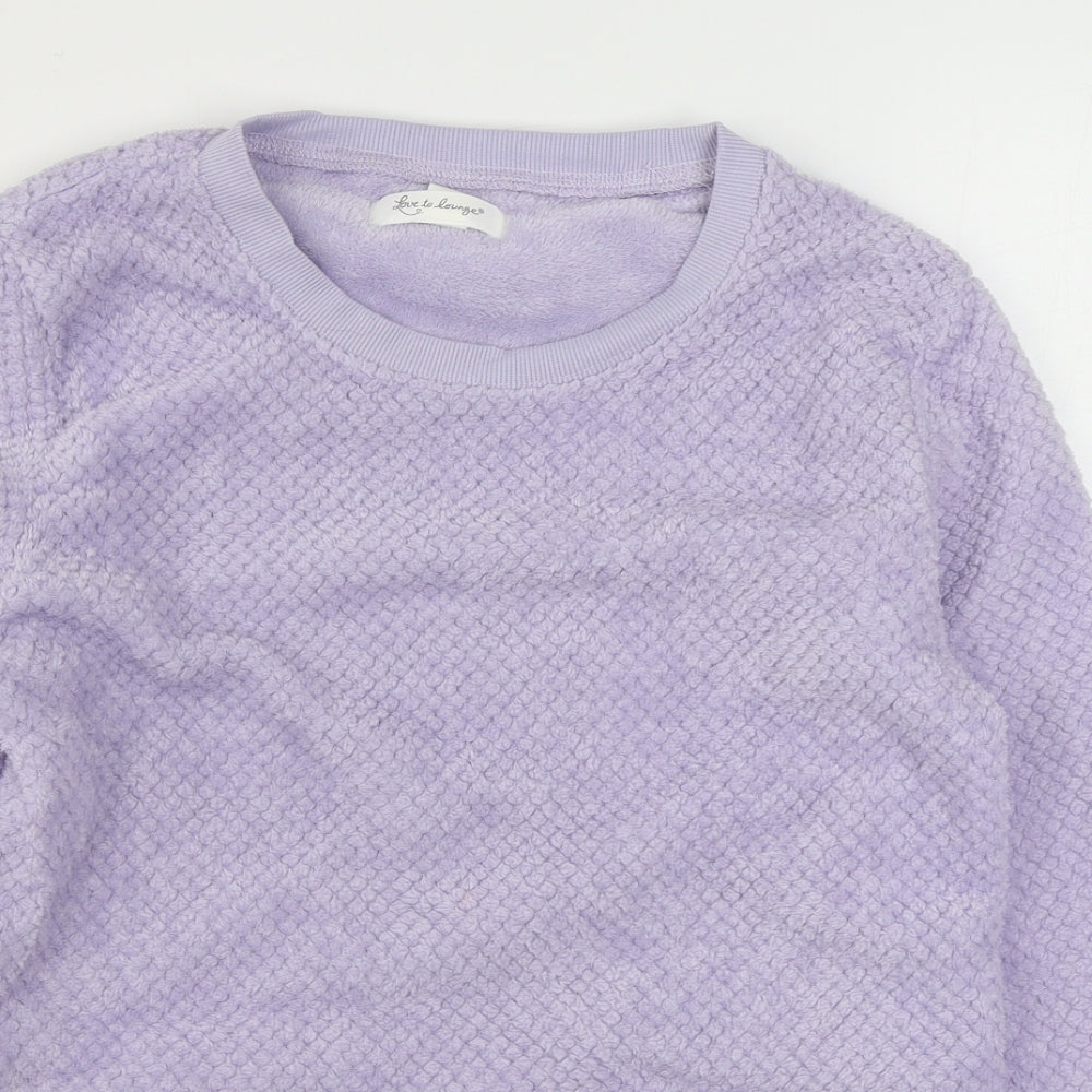 Primark Womens Purple Solid Polyester Top Pyjama Top Size XS