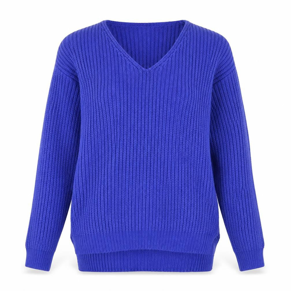 Primark Womens Blue Round Neck  Acrylic Pullover Jumper Size 2XS