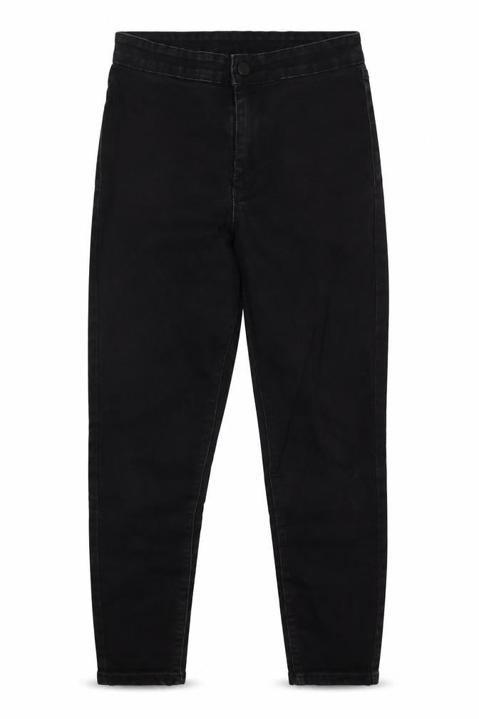 Denim Co Womens Black  Cotton Skinny Jeans Size 10 L24 in Regular Button