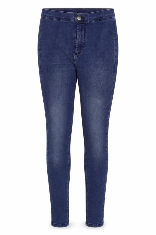 Topshop Womens Blue  Cotton Skinny Jeans Size 26 in L25 in Regular Button