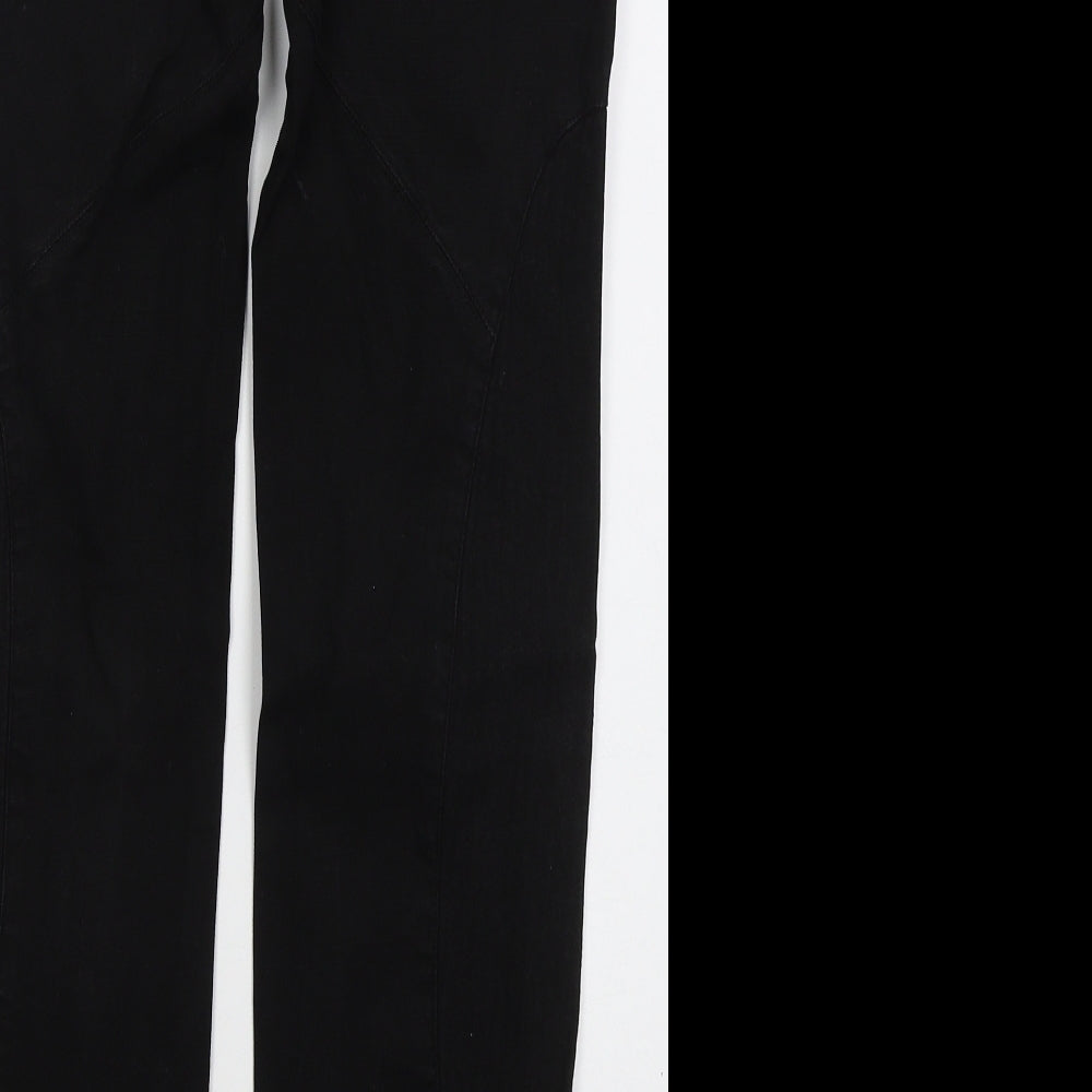 Dondup Womens Black  Cotton Straight Jeans Size 28 in L31 in Regular Button