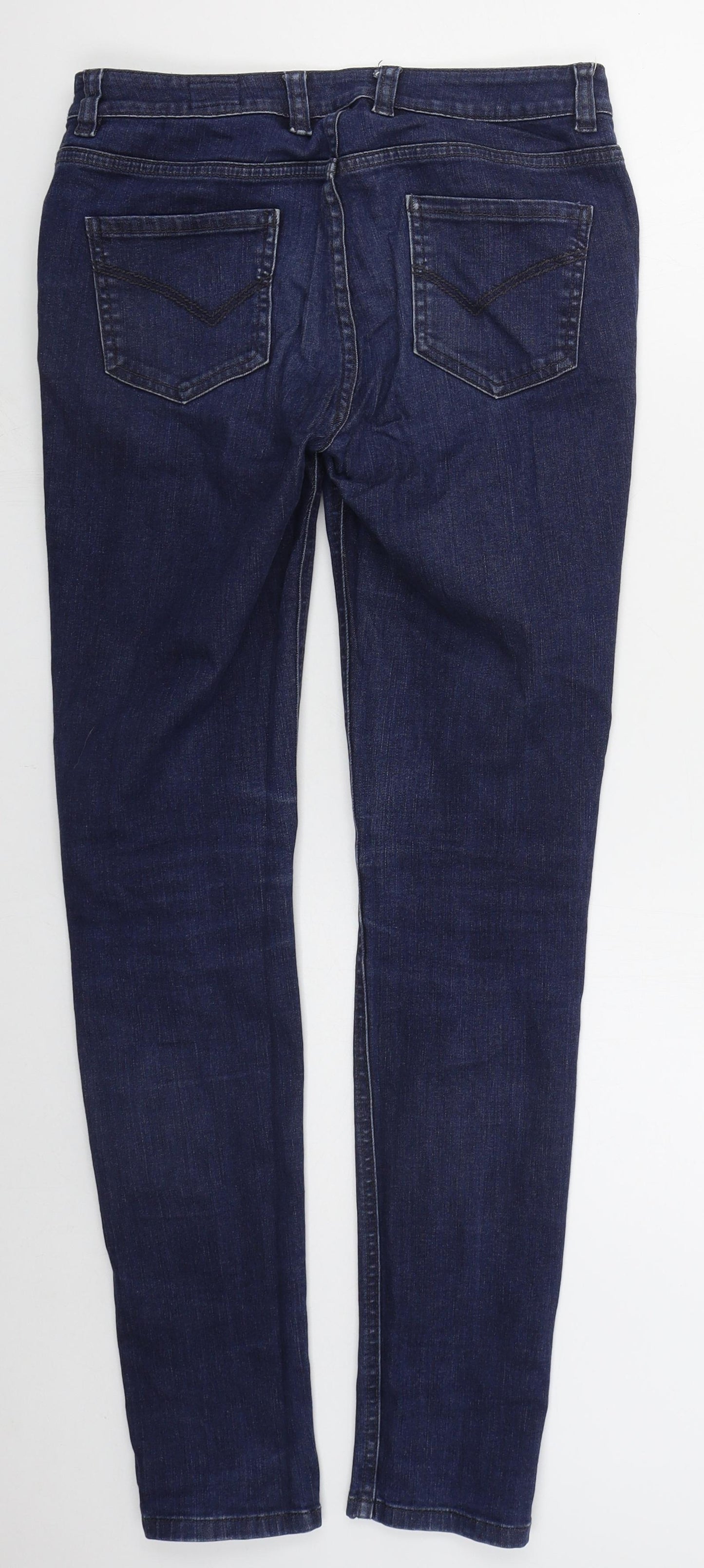 Johnnie B Womens Blue  Cotton Skinny Jeans Size 28 in L31 in Regular Button