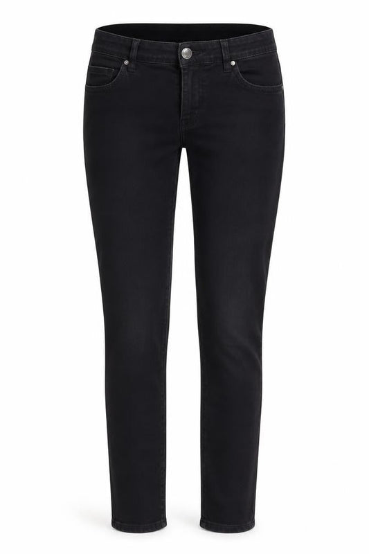 Denim CO Womens Black  Cotton Skinny Jeans Size 8 L29 in Regular Button