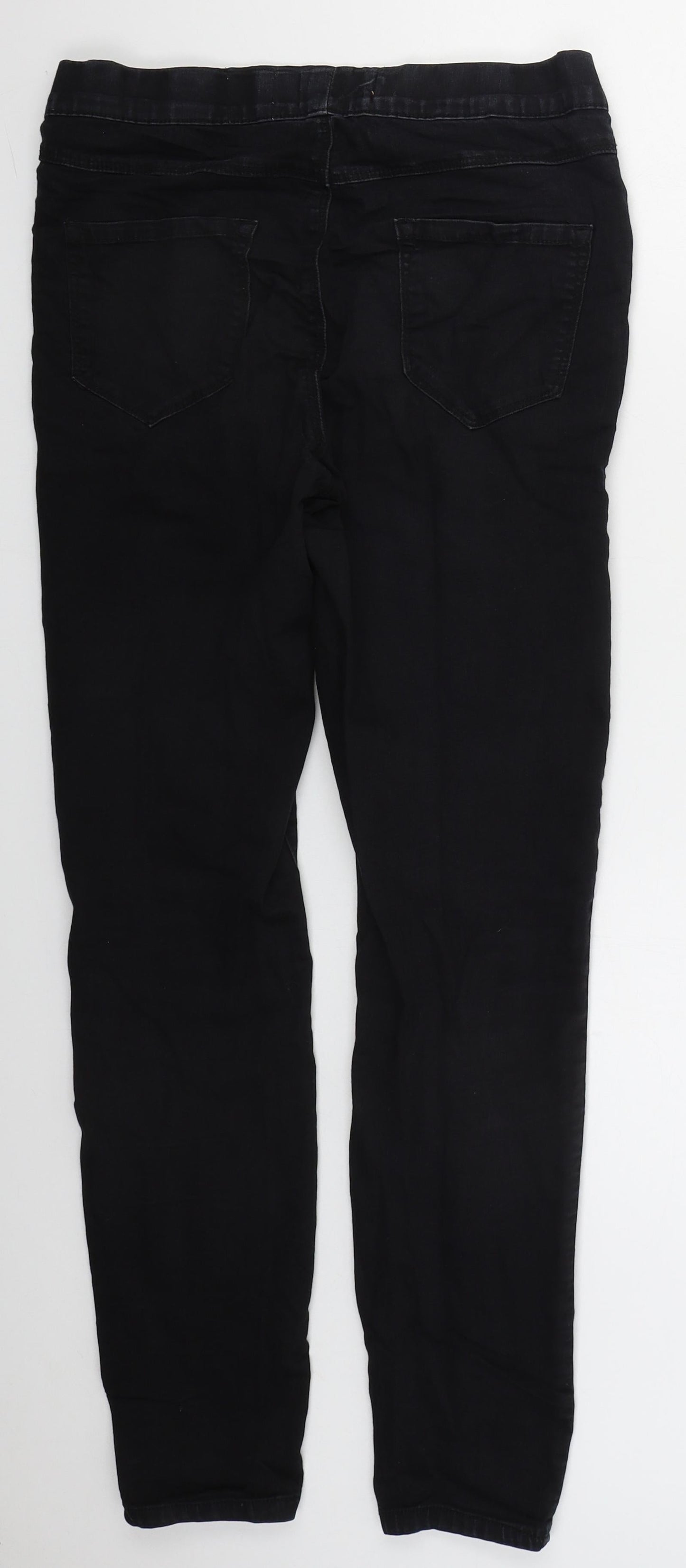 Preworn Womens Black  Cotton Jegging Jeans Size 29 in L28 in Regular