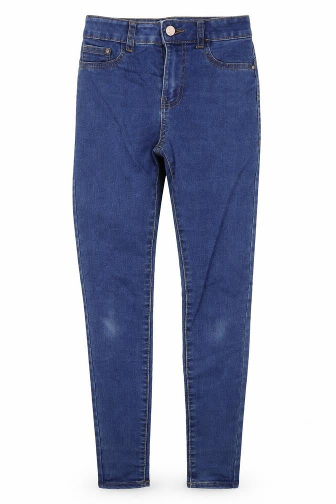 Denim Co Womens Blue  Cotton Skinny Jeans Size 6 L29 in Regular Button