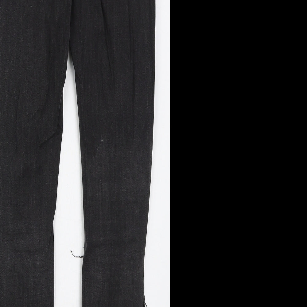Denim Co Womens Black  Cotton Skinny Jeans Size 6 L28 in Regular Button