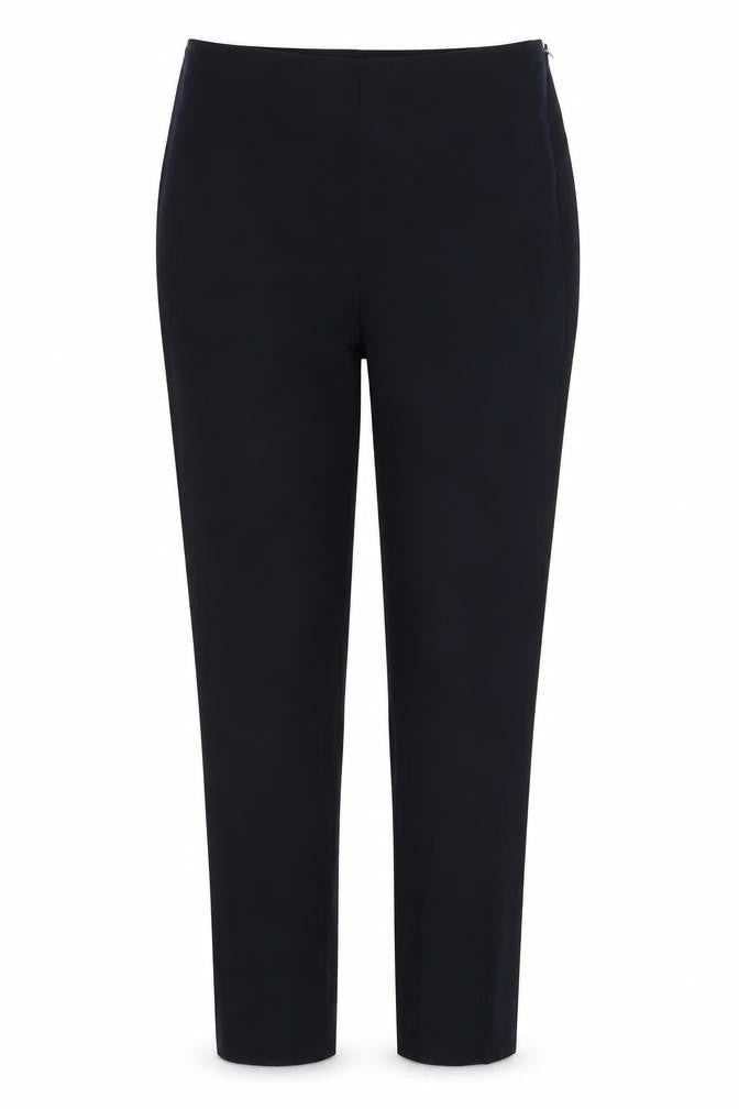 H&M Womens Blue  Polyester Trousers  Size 8 L27 in Regular Zip