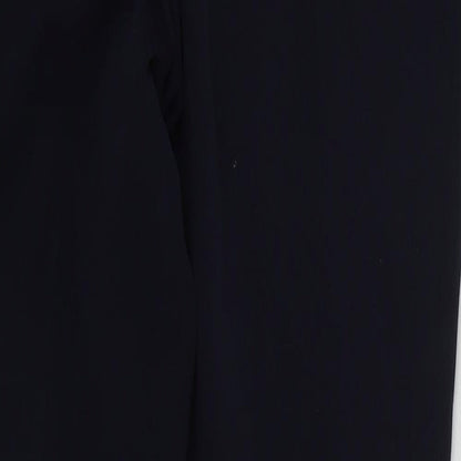 H&M Womens Blue  Polyester Trousers  Size 8 L27 in Regular Zip