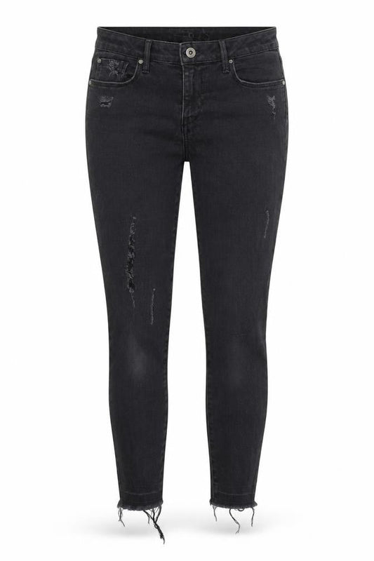 Zara Womens Black  Cotton Skinny Jeans Size 8 L27 in Regular Button