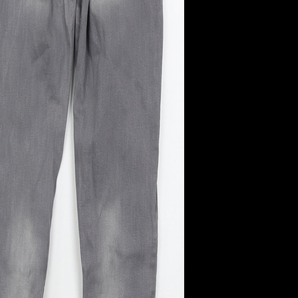 Denim Co Womens Grey  Cotton Skinny Jeans Size 10 L27 in Regular Button