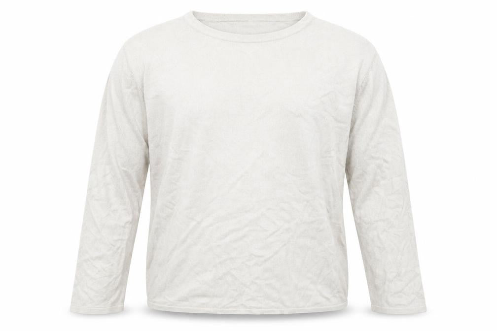 armando Mens Beige Round Neck  Acrylic Pullover Jumper Size 2XL