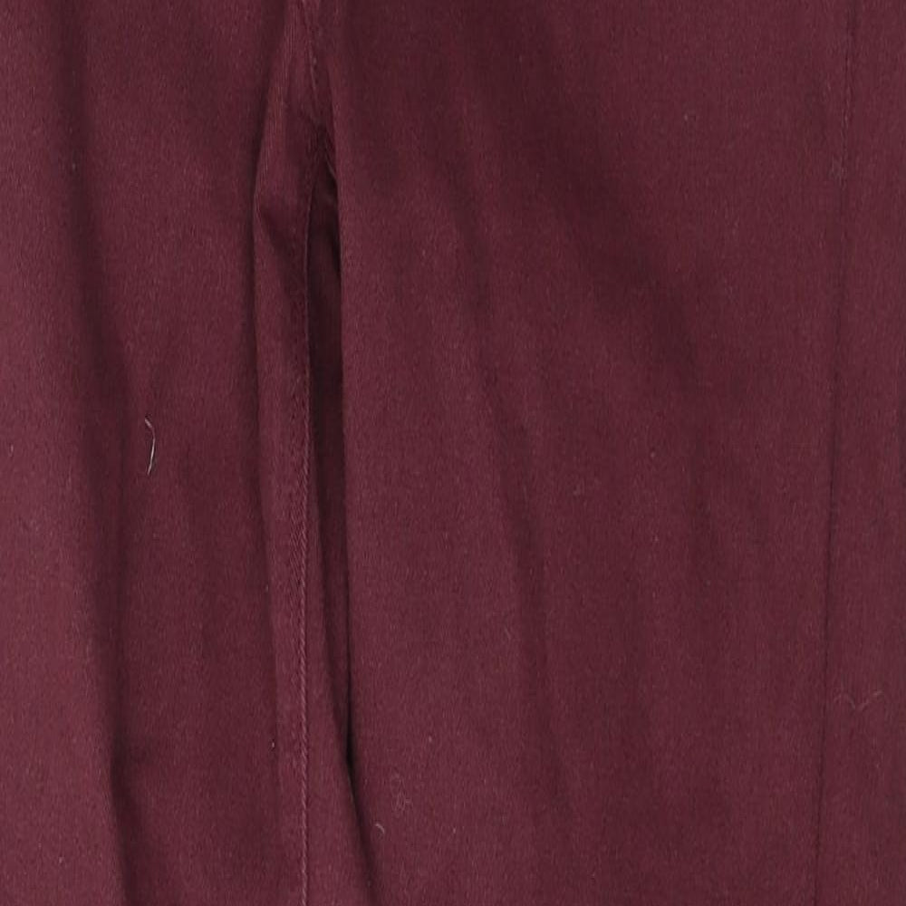 WareDenim Womens Red  Cotton Skinny Jeans Size 12 L30 in Regular Button