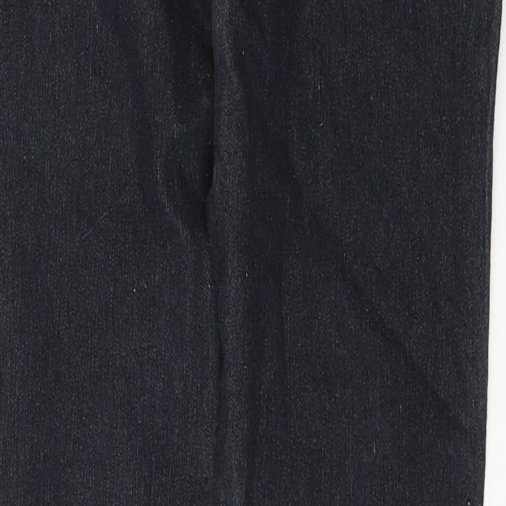 Denim & Co. Womens Blue  Cotton Skinny Jeans Size 10 L32 in Regular Button