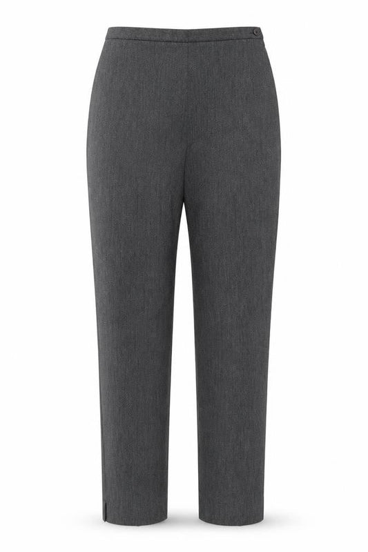 Preworn Womens Grey  Polyester Trousers  Size 8 L30 in Regular Zip