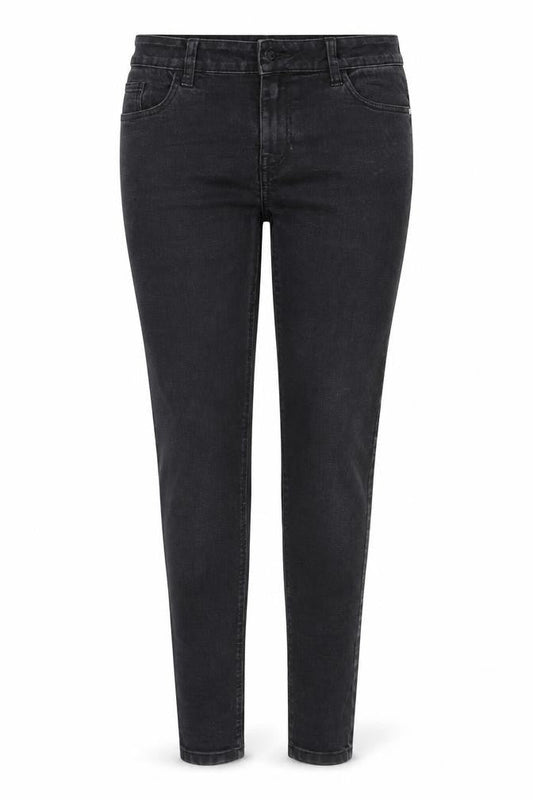 George Womens Black  Cotton Skinny Jeans Size 12 L27 in Regular Button