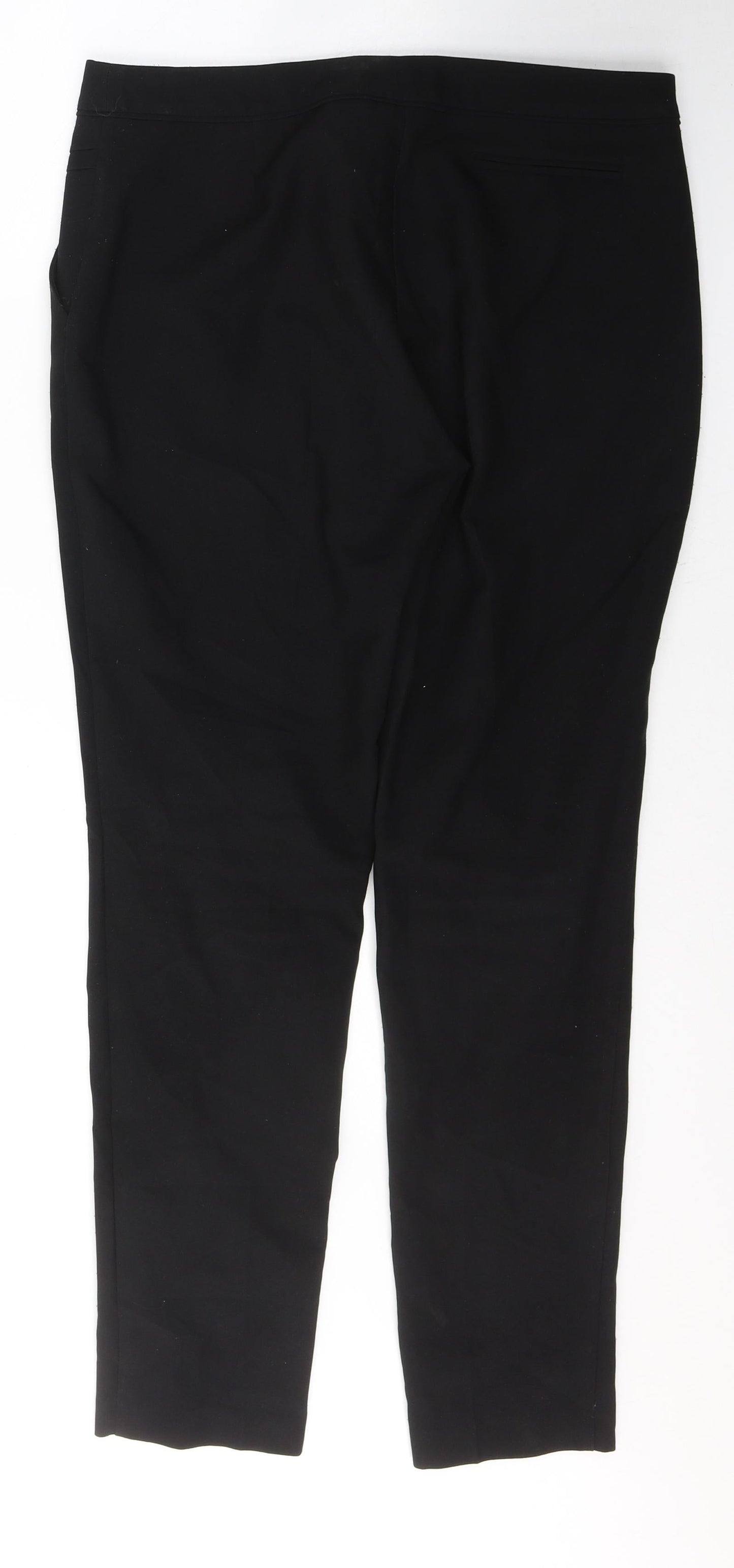 Atmosphere Womens Black  Polyester Trousers  Size 12 L29 in Regular Button