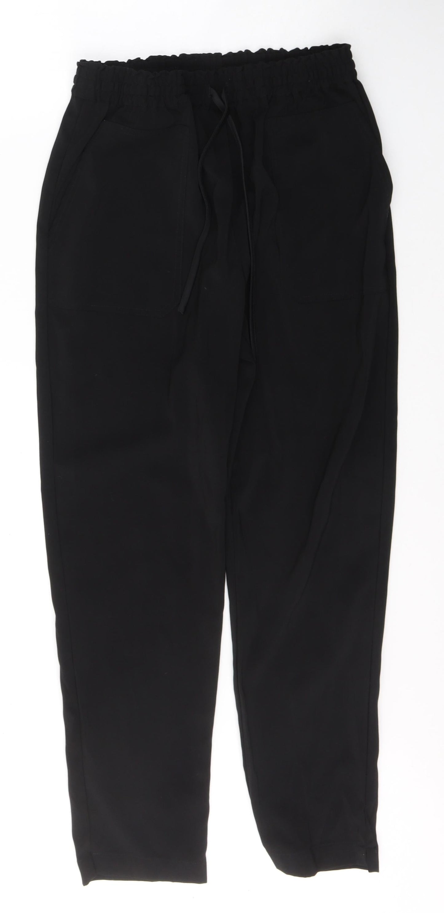 Object Womens Black  Polyester Trousers  Size 12 L28 in Regular