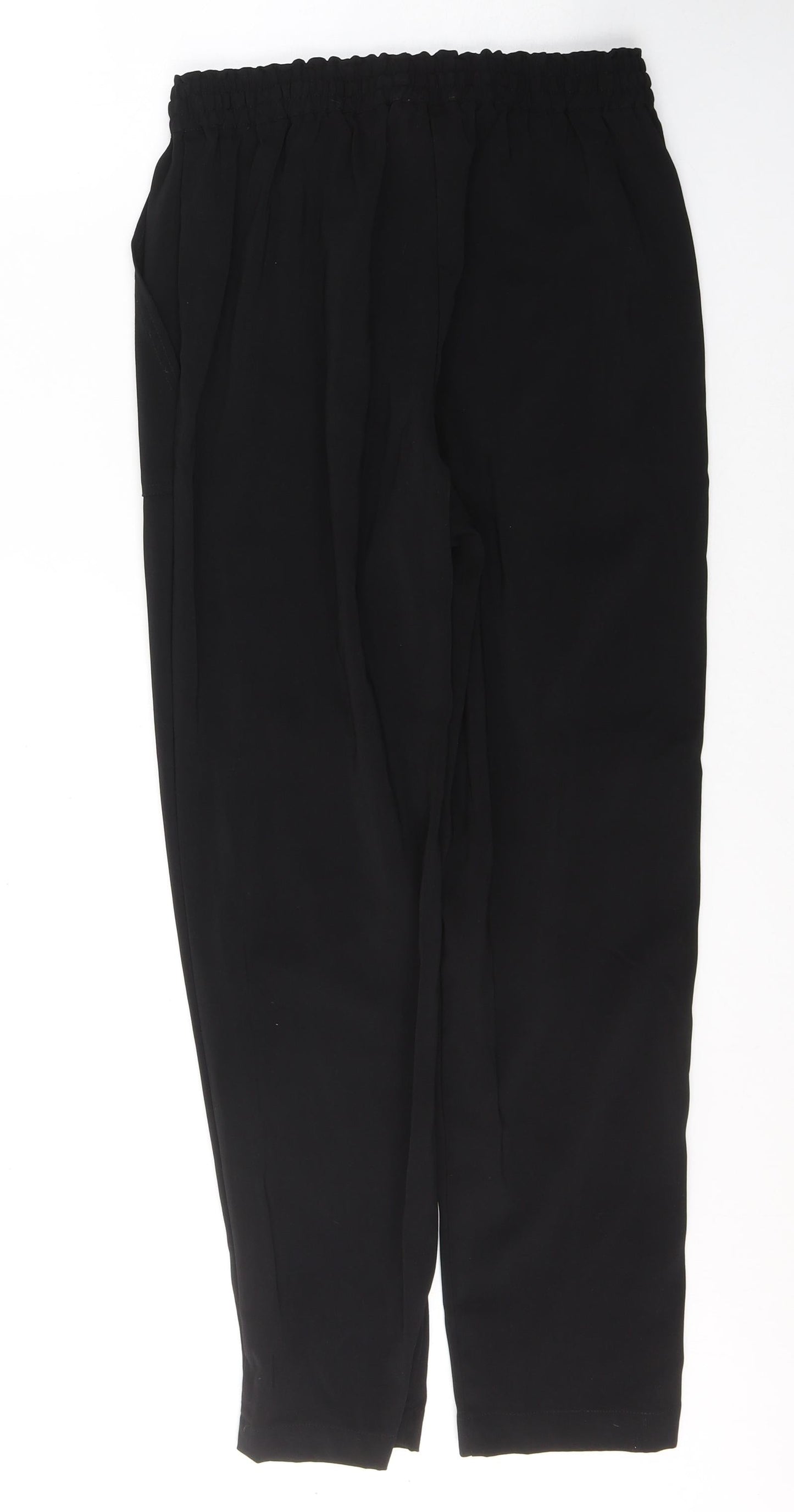 Object Womens Black  Polyester Trousers  Size 12 L28 in Regular