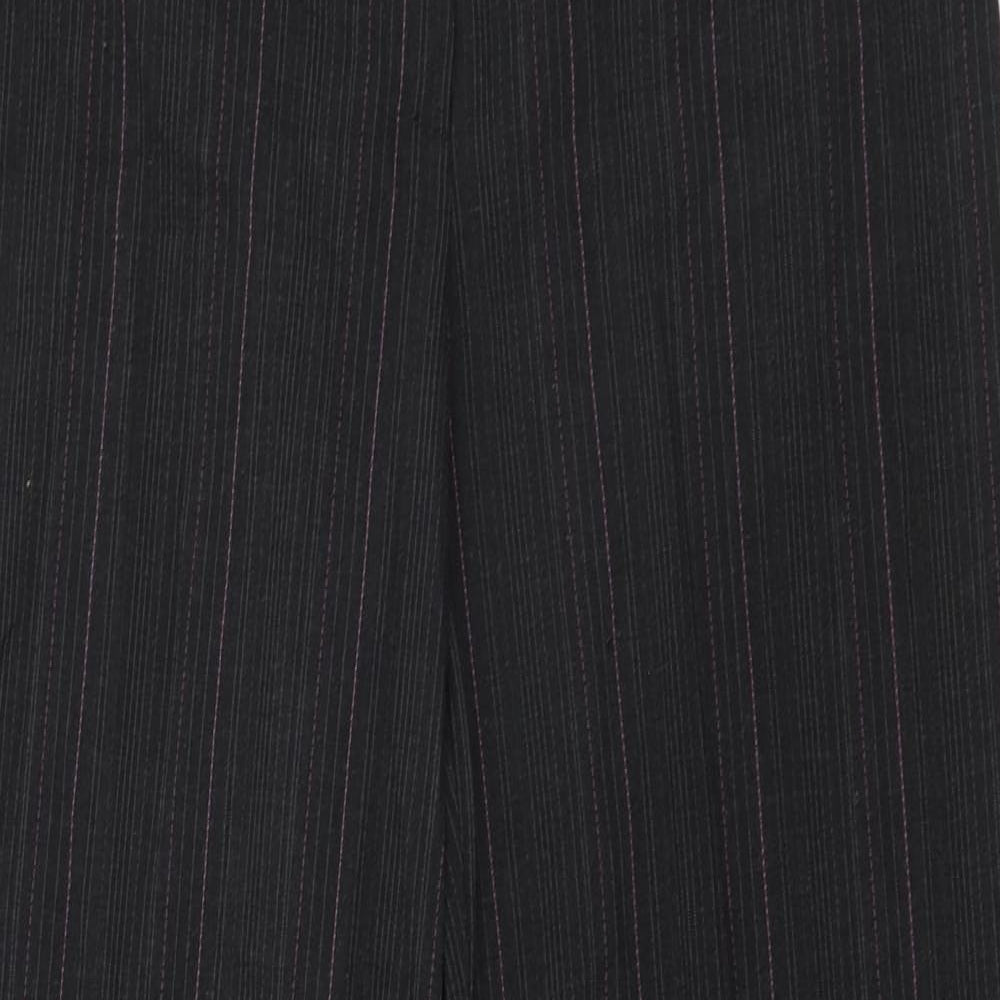Gerry Weber Womens Grey Striped Polyester Trousers  Size 12 L30 in Regular Zip