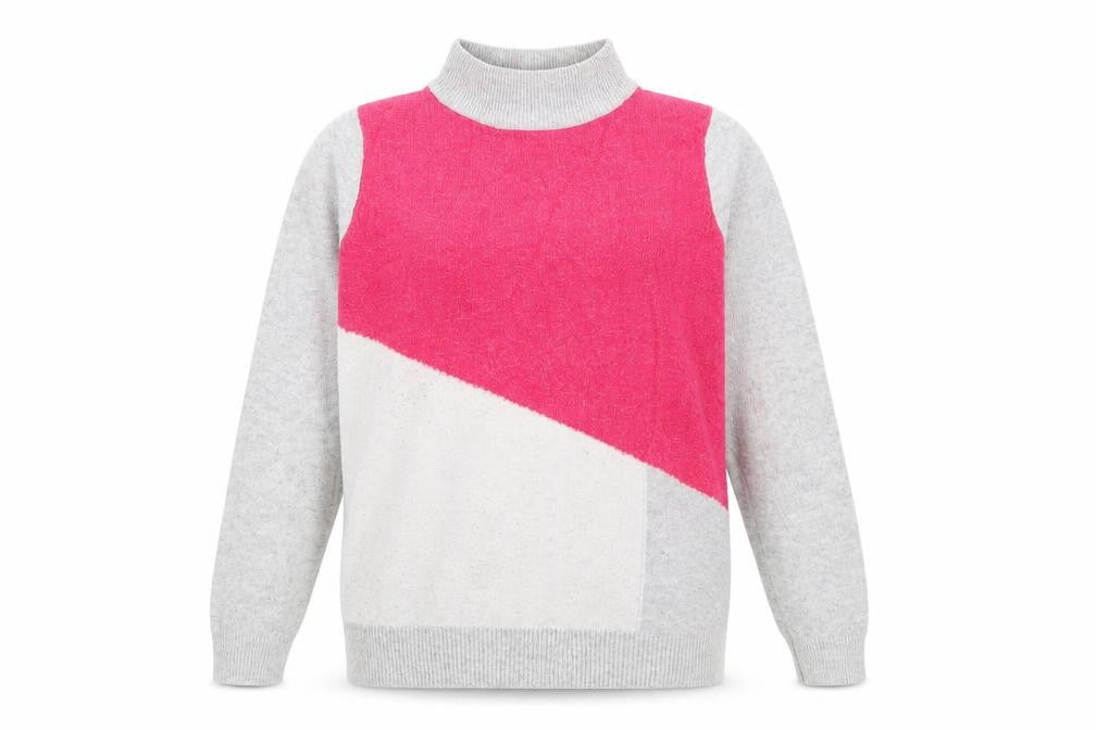 Preworn Womens Multicoloured High Neck  Polyester Pullover Jumper Size 12