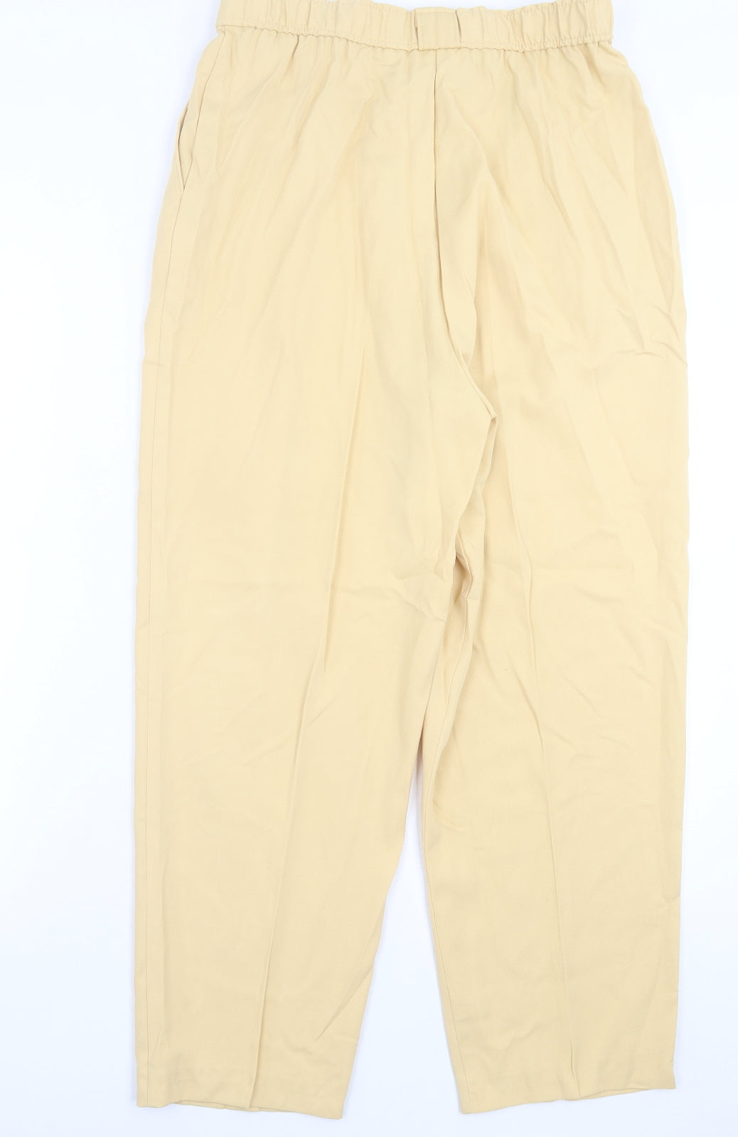 Sensations Womens Yellow  Polyester Trousers  Size 14 L26 in Regular Button