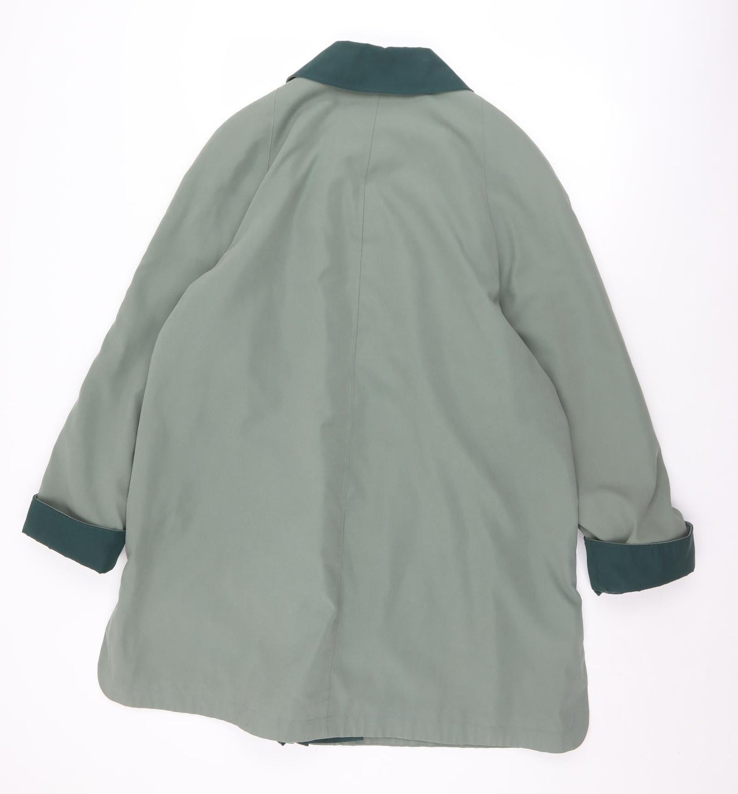 EWM Womens Green   Overcoat Coat Size 16  Button