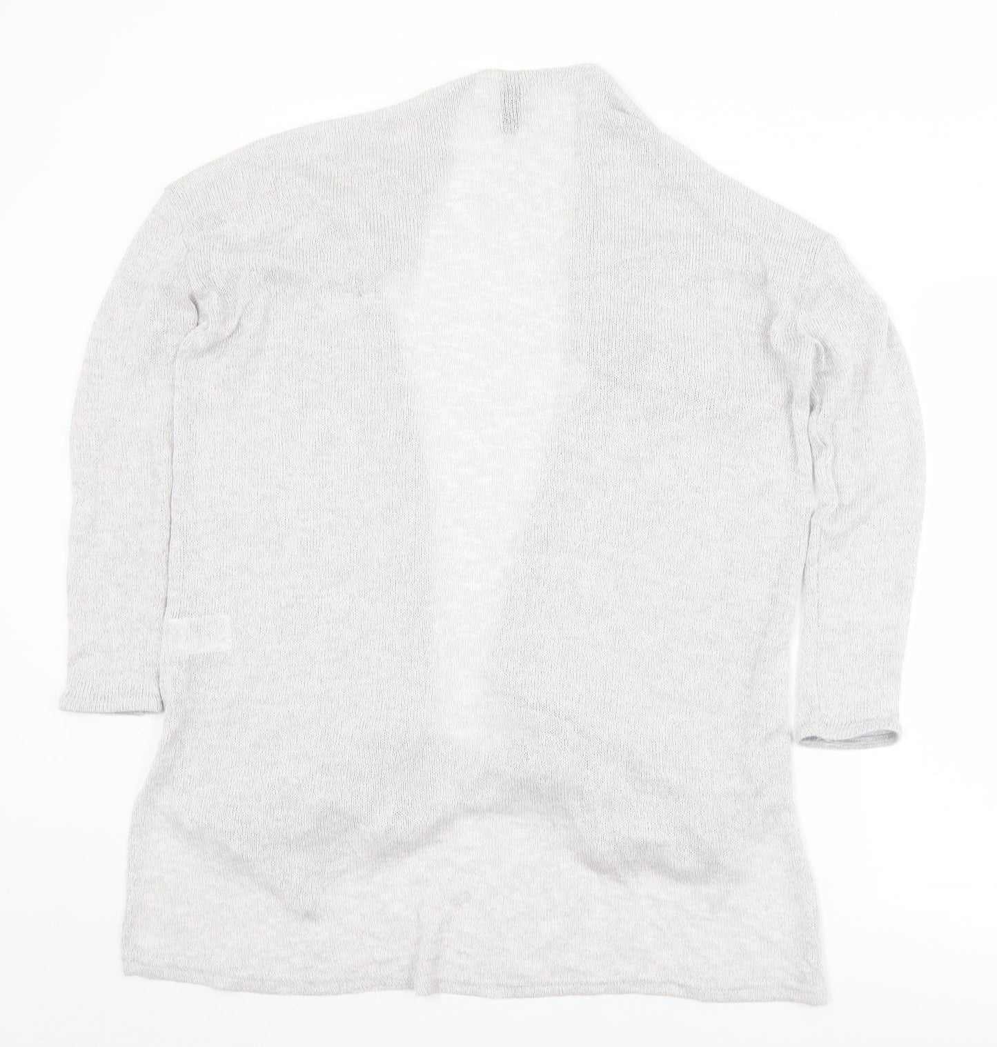 Divided Womens Grey Collared  Viscose Cardigan Jumper Size M