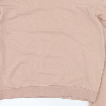 H&M Womens Pink  Cotton Pullover Sweatshirt Size S  Pullover
