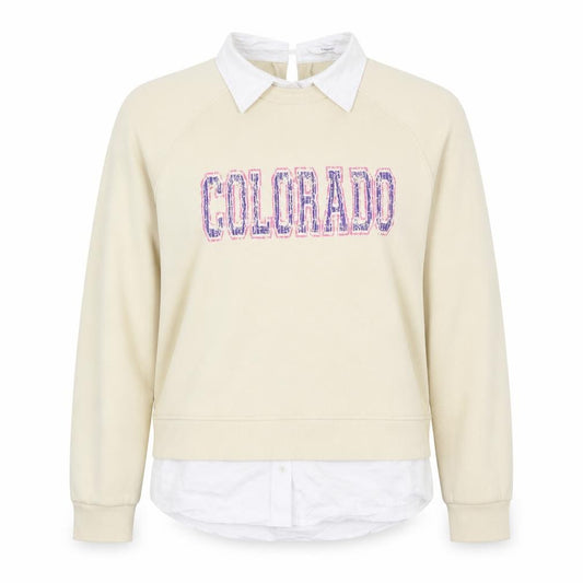 NEXT Womens Beige  Cotton Pullover Sweatshirt Size L  Pullover