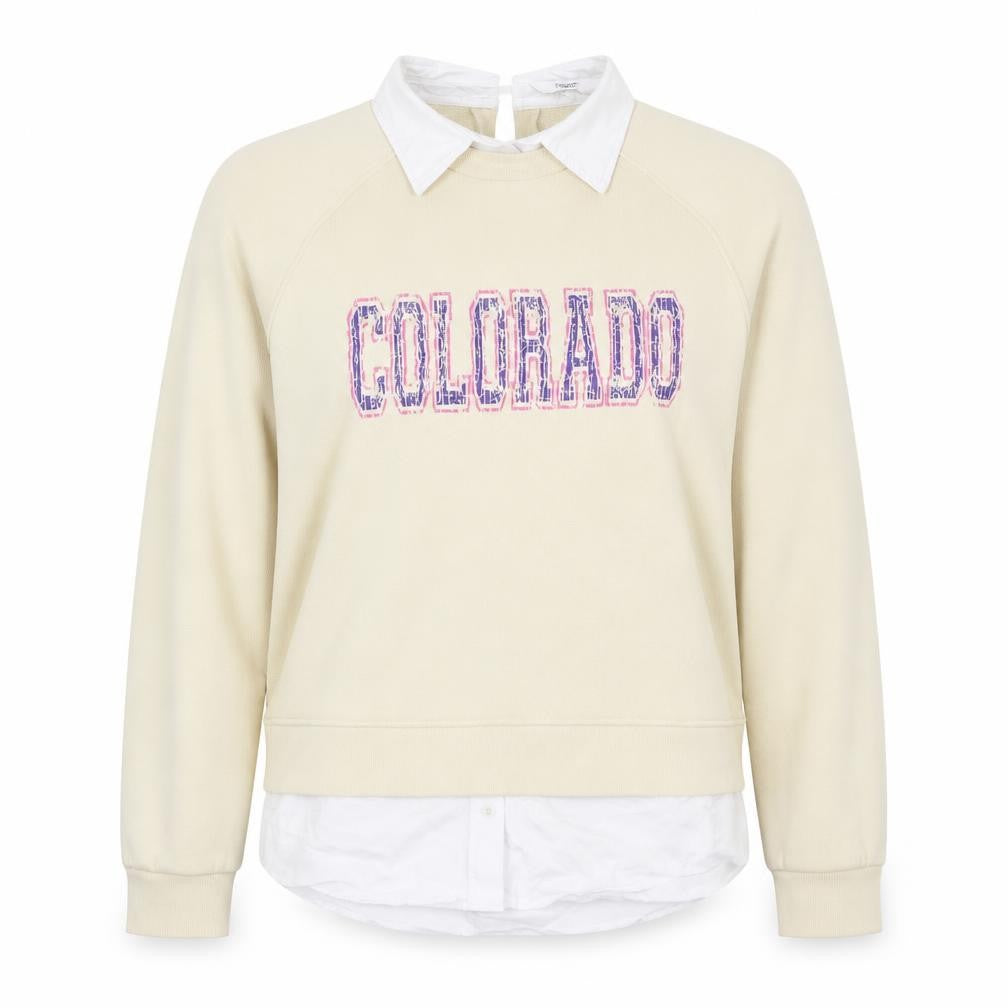 NEXT Womens Beige  Cotton Pullover Sweatshirt Size L  Pullover