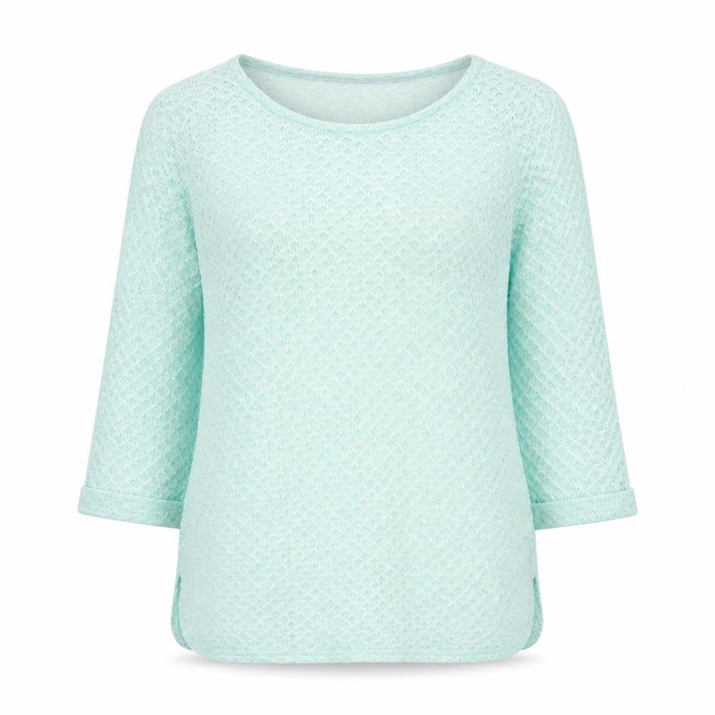 New Look Womens Green Round Neck  Polyester Pullover Jumper Size 10