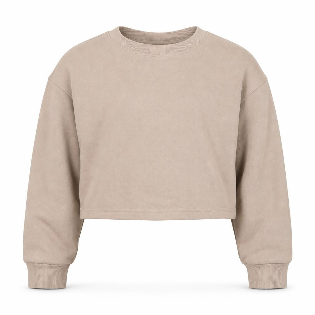 New Look Girls Beige  Cotton Pullover Sweatshirt Size 10-11 Years  Pullover