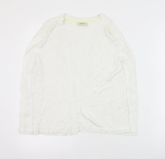Matalan Womens Ivory V-Neck  Viscose Cardigan Jumper Size 12