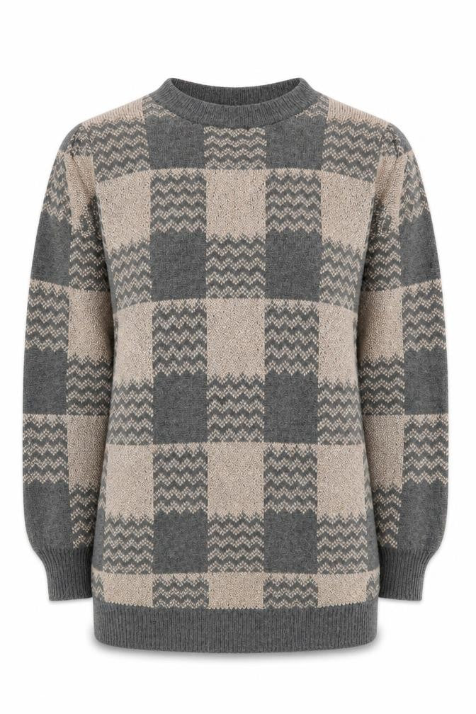 Wildflower Womens Grey Round Neck  Polyester Pullover Jumper Size S
