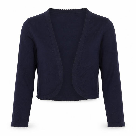Preworn Womens Blue V-Neck  Viscose Cardigan Jumper Size S