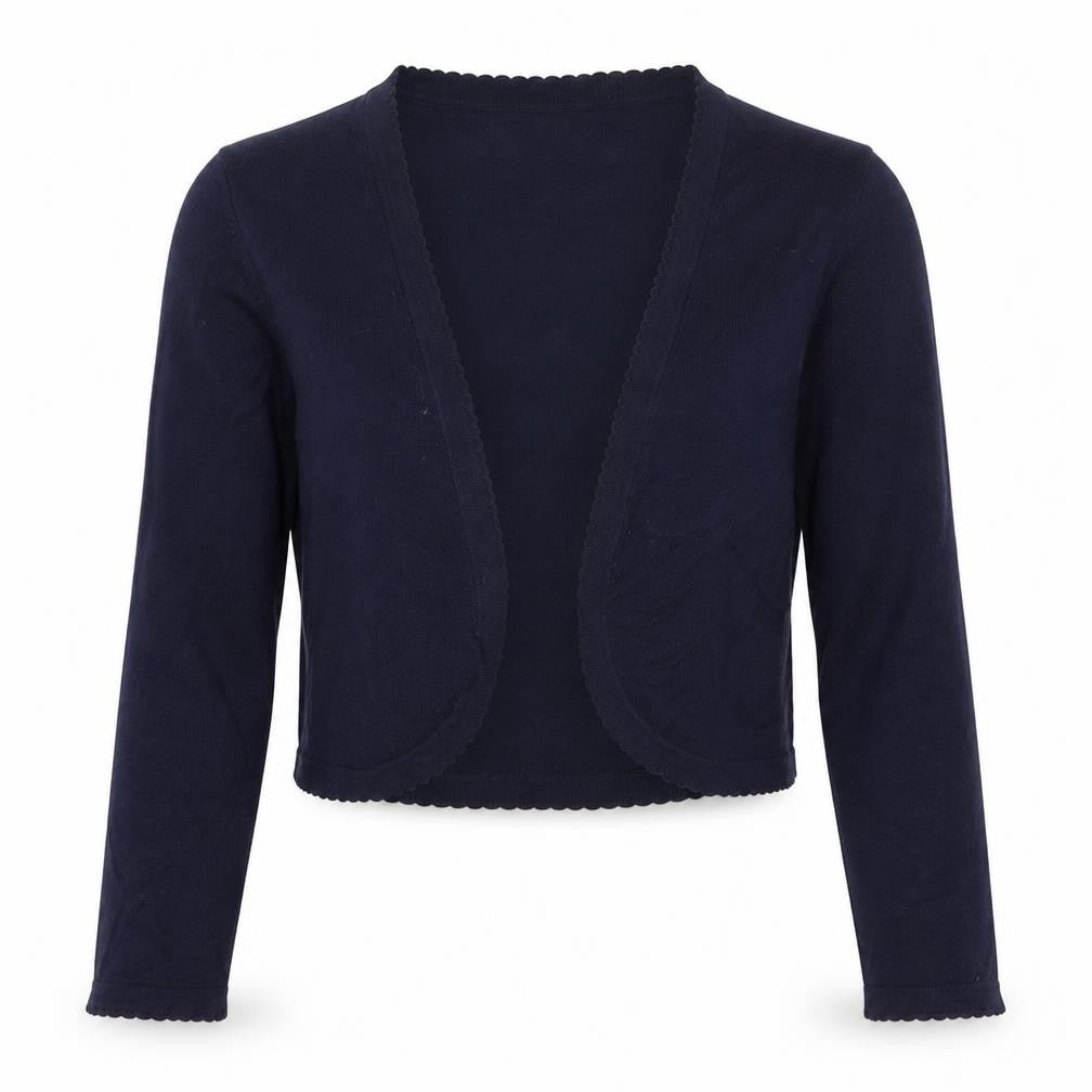 Preworn Womens Blue V-Neck  Viscose Cardigan Jumper Size S