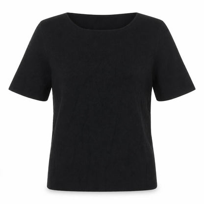 Journal Womens Black Scoop Neck  Viscose Pullover Jumper Size 14