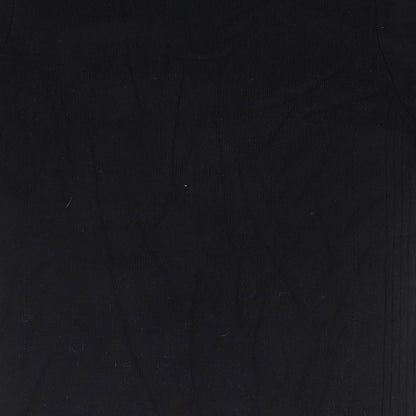 Journal Womens Black Scoop Neck  Viscose Pullover Jumper Size 14
