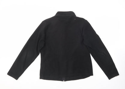 Marks & Spencer Womens Black Collared  Polyester Pullover Jumper Size 14