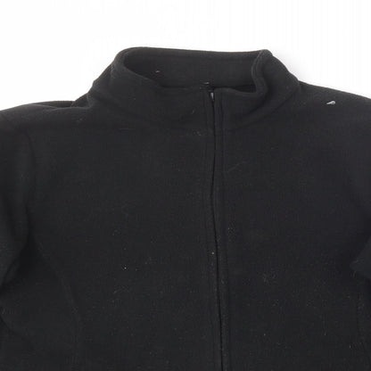 Marks & Spencer Womens Black Collared  Polyester Pullover Jumper Size 14