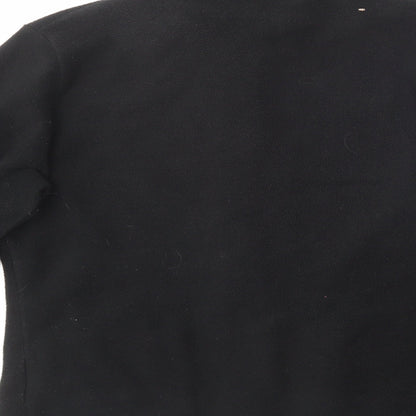 Marks & Spencer Womens Black Collared  Polyester Pullover Jumper Size 14