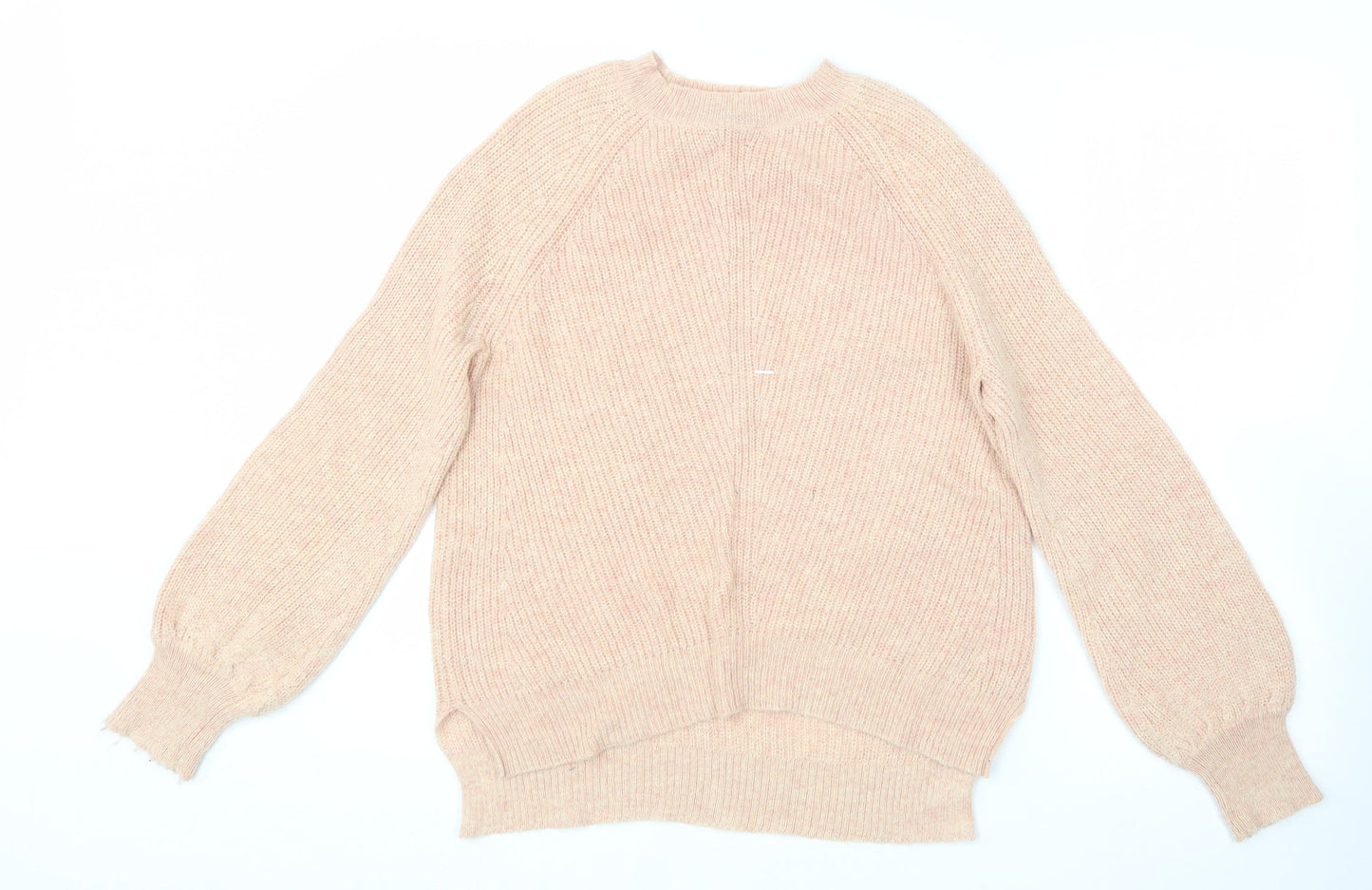 Marks and Spencer Womens Pink Round Neck  Polyamide Pullover Jumper Size S