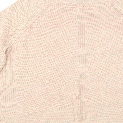 Marks & Spencer Womens Pink Round Neck  Polyamide Pullover Jumper Size S