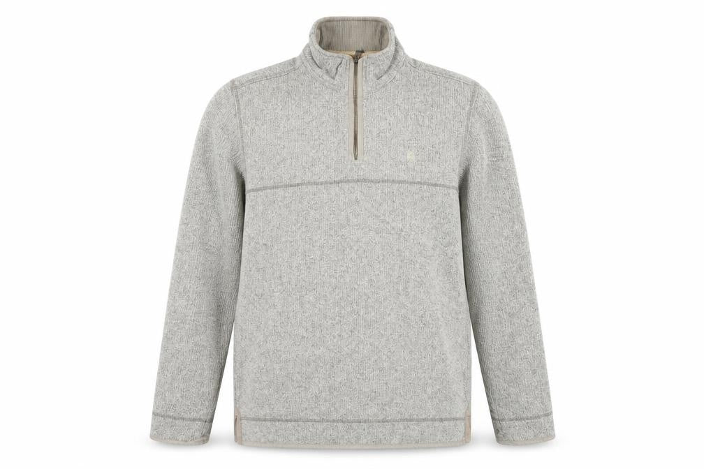 Marks & Spencer Mens Grey Mock Neck  Polyester Henley Jumper Size M