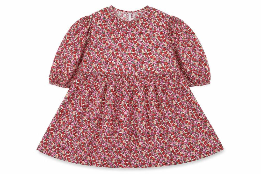 Primark Womens Red Floral Viscose Trapeze & Swing  Size 8  Round Neck Pullover