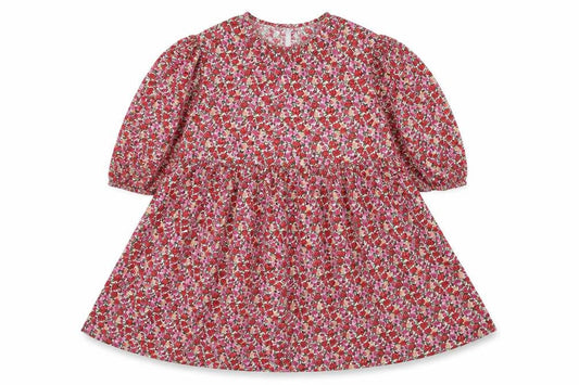 Primark Womens Red Floral Viscose Trapeze & Swing  Size 8  Round Neck Pullover