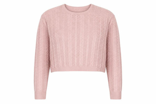 SHEIN Womens Pink Round Neck  Acrylic Pullover Jumper Size 10